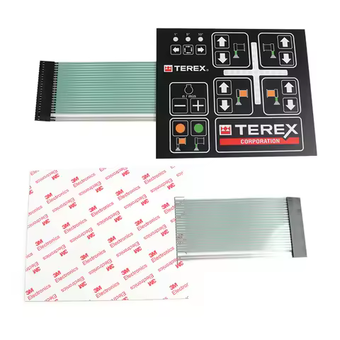 Custom FPC Membrane Switch, PET & PVC Keypad with 3M468 Adhesive Digital Overlay