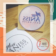 Cop LOGO Bulat Company Stamp Round Custom Design