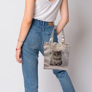 環保單肩包 | 虎斑貓 | 中袋