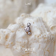 Mickey Titan F136 ASTM standard earrings