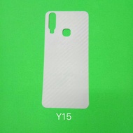 Anti-scratch Carbon Vivo Y15 Skin Carbon Vivo Y15 Garskin Vivo Y15