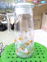 Teko Pitcher Jug Kaca Motif/1500 ml /Teko serbaguna