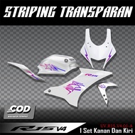 Transparent Striping Sticker R15 V4 Bintang Star Striping R15 V4 R15 Variation Sticker