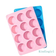 KING 12-Cavity Round Tray for Creative Chocolate Making and Soap Crafting 26 9 x 18 1 cm Form for Re