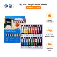 Bộ 18 Màu Acrylic Mont Marte x 12ml - Acrylic Paints Signature - PMHS0033