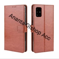 Flip Cover Samsung A71 2020 Case Wallet Leather Galaxy A71 Sarung HP
