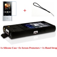 Silicone Rubber Gel Skin Case Cover for Sony Walkman NWZ ZX100 NW-ZX100 with Screen Protector and Hand Strap