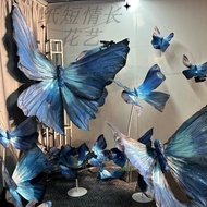 Giant 3D Gradient Handmade Iridescent Paper Butterfly Shop Window Decor