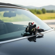 Cute Toothless Helmet & Roof Skylight Figure – Fun Dragon Car Accessory Figura Topi Keledar & Skylig