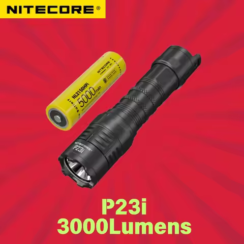 NITECORE P23i LED Tactical Flashlight 3000Lumens High-Powerful Rechargabel Troch Lantern With 21700 