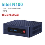 2023 New Beelink EQ12 Intel 12th N100 Mini PC Windows 11 DDR5 8GB/16GB 500GB NVME SSD Quad-Core 2.4G/ 5G WiFi6 Bluetooth 5.2 HDMI Type-c Gigabit Internet Mini Computer