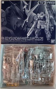 全新Bandai Real Grade RG 1/144 RX-93 V Gundam HWS [clear colour] V高達彩透限定模型