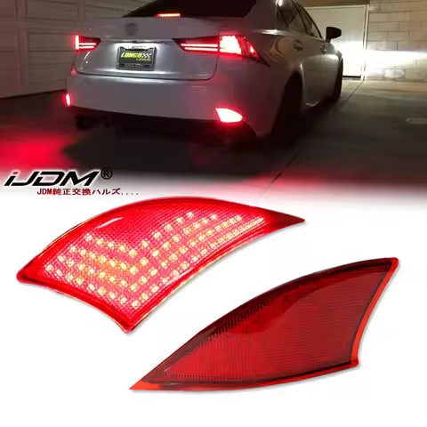 2Pcs LED Bumper Reflector Lights For 2014-2020 Lexus IS250 IS350 IS200t IS300, Function as Tail, Bra