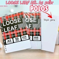 Axl Loose Leaf A5 50L A5 Binder Folder Paper A5 Binder Folder Paper A5 Binder Folder Paper /POLOS Pe