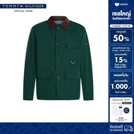 Tommy Hilfiger แจ็คเก็ต ผู้ชาย รุ่น MW0MW40596 L6K - สีเขียว ทรง Regular