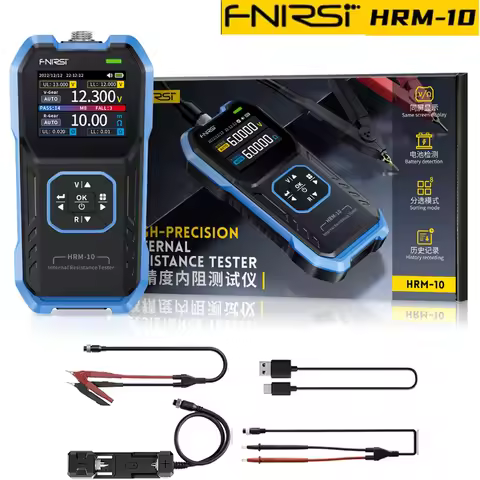 FNIRSI HRM-10 18650 Battery Voltage Internal Resistance Tester High-precision Trithium Lithium lron 