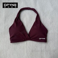 [New] DFYNE Bra A203 Deep V Halter Fashion Sports Bra Bodycon For Women G-Fashion