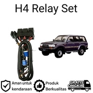 AM Relay Set LED Headlight H4 Toyota land cruiser XV 80 Car