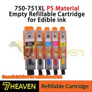Food Gred PGI750 750 XL PGI750XL PGBK CLI751 751 CLI751XL Empty Refillable Ink Cartridge 1Set 5 Colo