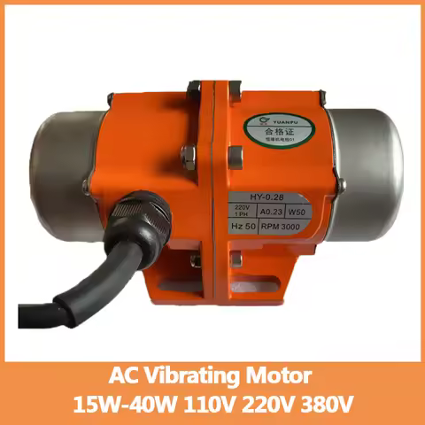 15W-40W 110V 220V 380V AC Vibrating Motor Aluminum Concrete Vibrator Single Phase Three Phase