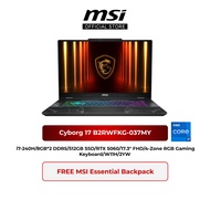 MSI Cyborg 17 B2RWFKG-037MY Gaming Laptop ( i7-240H/8GB*2 DDR5/512GB SSD/RTX 5060/17.3" FHD/W11H/2YW