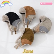 JUNE1 Ski Hat, Warm Earflap Design Russian Bomber Cap, Vintage Waterproof Windproof Russian Style Wi