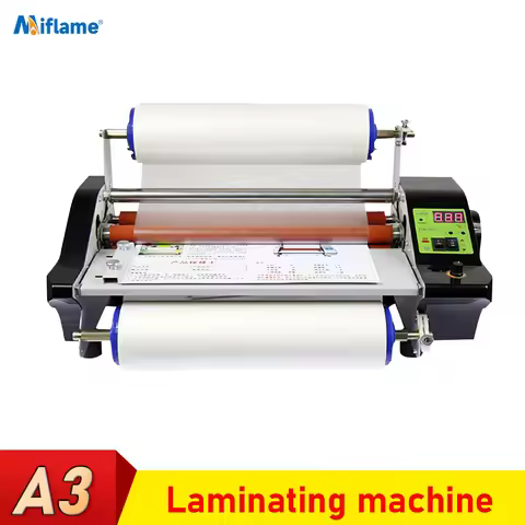 A3 Laminating Machine For UV DTF Printer Transfer A Film to B Film Cold Hot Laminator Rolling Machin