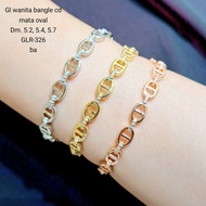 MATA Women's Bracelet Bangle Cd Oval Eye GLR-326 VR
