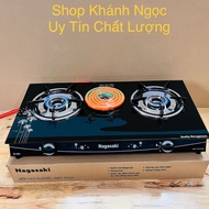 Bếp gas đôi tiết kiệm ga NAGASAKI NK-686G Mới 100% Kính cường lực Đầu đốt đồng thau - Bảo Hành 12 T