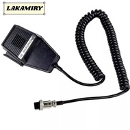 LAKAMIRY Microphone Speaker, Handheld Compatible 4-Pin Radio Speaker Microphone, CM4 CB Speaker Buil