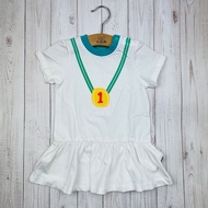 Mile Bear Summer 0-4 Years Old Baby Girl Children's Clothing Pure Cotton Knitted Sports Casual Dress
