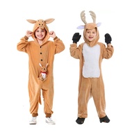 Christmas Parent-Child Deer Sika Deer Kangaroo Costume Kindergarten School Animal Party Performance 