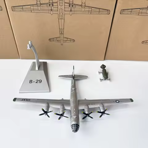 1:200 US B-29 Airborne Fortress B29 Heavy Bomber Alloy Diecast Finished Military Plane Model Decorat