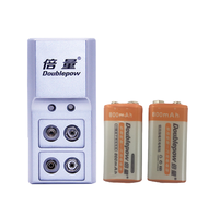 Máy sạc pin 9v tự ngắt tặng hộp 2 pin 9v 800mah