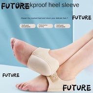 HL-FUTU 1PAIR Gel Heel Cushion, S/L Relieves Pain Heel Socks, Comfortable Anti-Crack Reduces Pressur