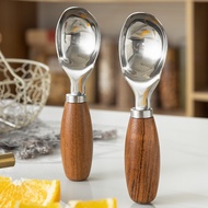 [Hot Sale] 304 Rosewood Ice Cream Scoop Stainless Steel Ball Scoop Ice Cream Scoop Scoop Fruit Meat 