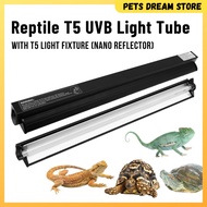 Reptile T5 UVB Lighting 1ft/2ft/3ft/4ft UVB light tube terrarium light fixture reptile uvb combo kit tortoise uvb