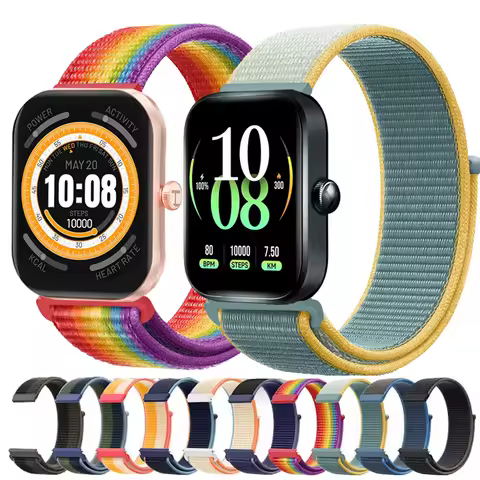 Nylon Loop For Haylou Watch 4/RS5 R8 S8 S6 Sport 20MM 22MM Watchband For Haylou Watch 2 Pro/Solar 5/