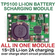 TP5100 2A Li-ion Lithium Battery Charging Module Board 18650 21700 1S 2S 3.7V 4.2V 7.4V 8.4V buck co
