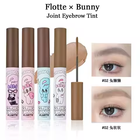 FLORTTE BUNNY Eyebrow Dye Cream Soft Mist Longlasting Sweatproof Waterproof Eyebrow Tint Wild Natura