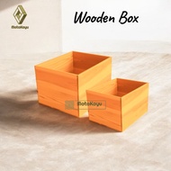 Wooden storage box 35x20 cm Wooden box multi-purpose storage box