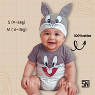 KATUN BABY COSTUME BABY CLOTHES BABY JUMPER BUGS BUNNY MOTIF BABY JUMPER/ BUGS BUNNY CHARACTER COTTO