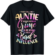 Best Auntie Partner In Crime They Call Me Auntie Best Aunt Gift Unisex T-Shirt