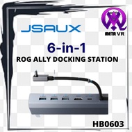JSAUX Upgraded Docking Station HB0603 6 in 1 for ROG Ally