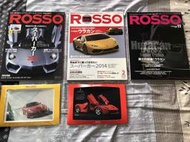 ROSSO 日本雜誌 汽車雜誌 Lamborghini 藍寶堅尼 法拉利2013年2月 2014年2月 2014年11月