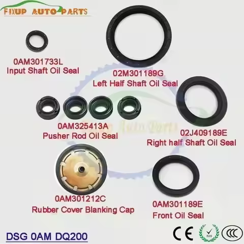 DSG 0AM DQ200 Auto Transmission Oil Seal Rubber Cover Blanking Cap Pusher Rod Oil Seal For VW Skoda