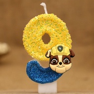 Anime Paw Patrol 0-9 Số Nến Dễ Thương 3D Hình Nhân Vật Hoạt Hình Trang Trí Bánh Cho Sinh Nhật Cưới Đ