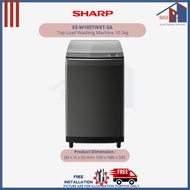 Sharp ES-W105TWXT-SA Top Load Washing Machine 10.5kg 3 Ticks ✔✔✔