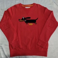 Pancoat rare Sleeve Embossed sweatshirt cn Cheap pancoat pop dog pancoat dog second ori thrift