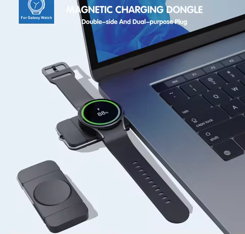 Watch Wireless Charger for Galaxy Watch 8 7 6 5 4 3 Active1/2 Type C/A Dual Interfast Fast Charging 